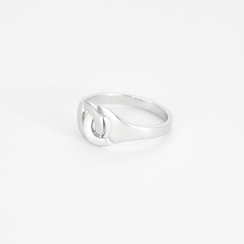 Dinh Van-  "Menottes" R8- Bague en or gris