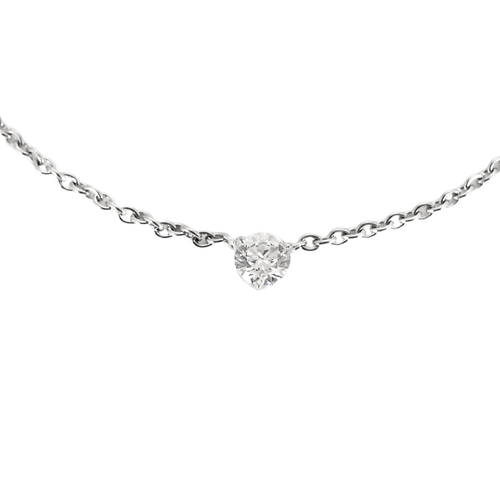 Collier Collier en or blanc et diamant 58 Facettes DV17389-1