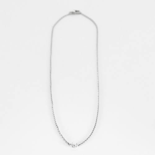 Collier Collier en or blanc et diamant 58 Facettes DV17389-1
