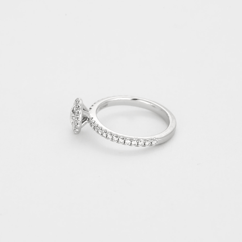 Bague 49.5 DE BEERS - AURA - Bague Solitaire en platine et diamants 58 Facettes DV17389-2-495-2