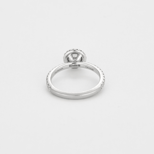 Bague 49.5 DE BEERS - AURA - Bague Solitaire en platine et diamants 58 Facettes DV17389-2-495-2