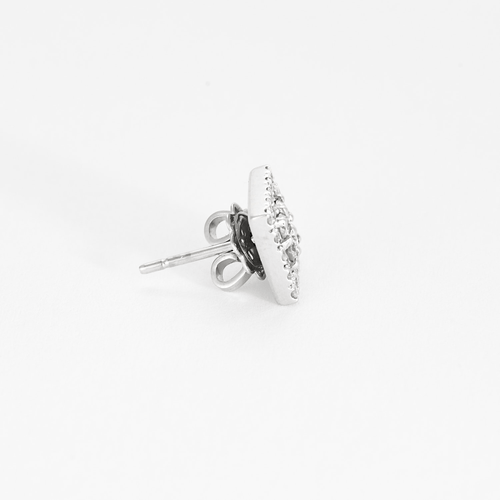 Boucles d’oreilles – Or blanc et diamants  58 Facettes DV17385-2