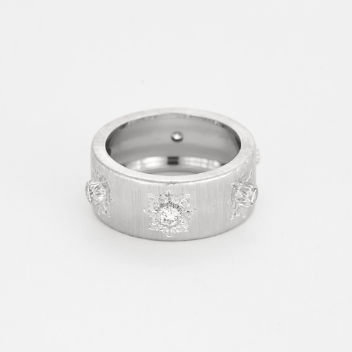 Bague 52 BUCCELLATI - Eternelle Macri Classica - Bague en or blanc et diamants 58 Facettes DV17385-6-52-2