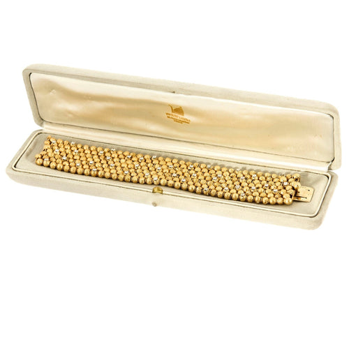 Bracelet VAN CLEEF & ARPELS - Georges lenfant - Rare Bracelet en platine et or jaune, diamants. 58 Facettes DV17241-2