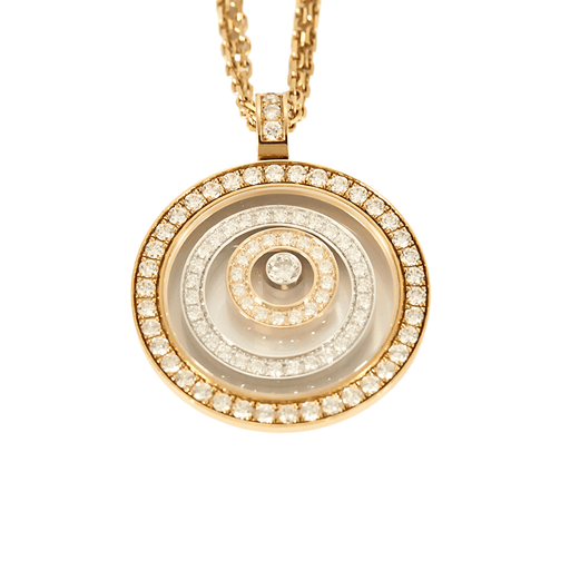 Pendentif CHOPARD - Pendentif Happy Spirit en or rose 18K (750 Millièmes) et diamants 58 Facettes DV4302-3