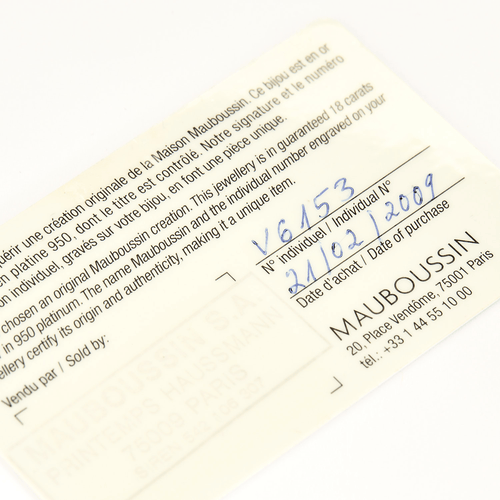 Bague 54,5 Mauboussin - Fou de toi - Bague en or blanc, améthyste et diamants 58 Facettes DV16970-1-545-6