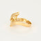 Bague 53 Bague moderniste en or jaune et diamants 58 Facettes DV17164-1