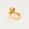 Bague 53 Bague moderniste en or jaune et diamants 58 Facettes DV17164-1