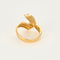 Bague 53 Bague moderniste en or jaune et diamants 58 Facettes DV17164-1