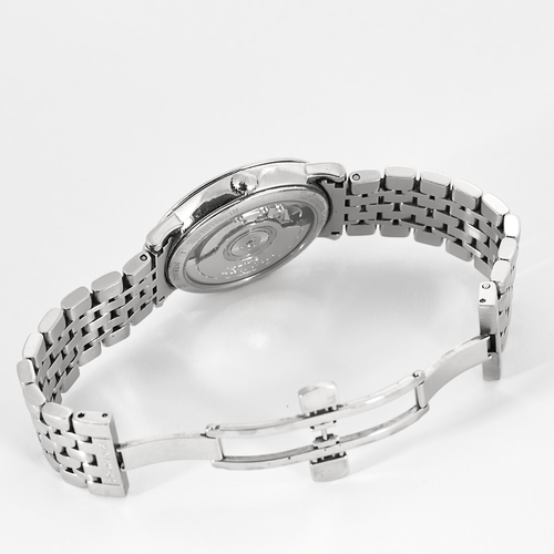 Montre LONGINES - Elegant Collection - Montre à boitier rond en acier à mouvement automatique.  58 Facettes DV14319-1