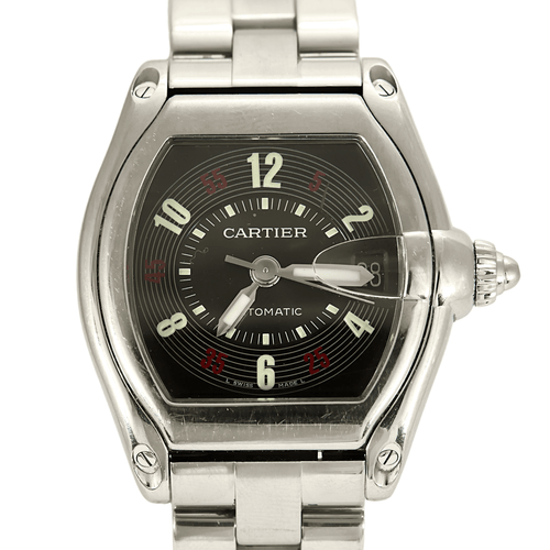 Montre CARTIER- Roadster ref. 2510 - Montre en acier à mouvement automatique 58 Facettes DV15797-1