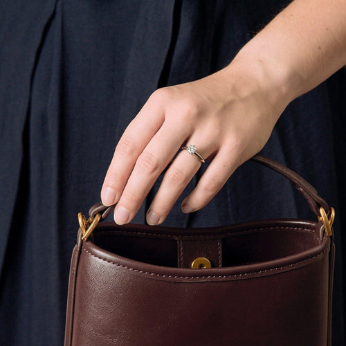 Bague 47 TIFFANY & CO - Bague solitaire platine et diamant 58 Facettes DV14853-1