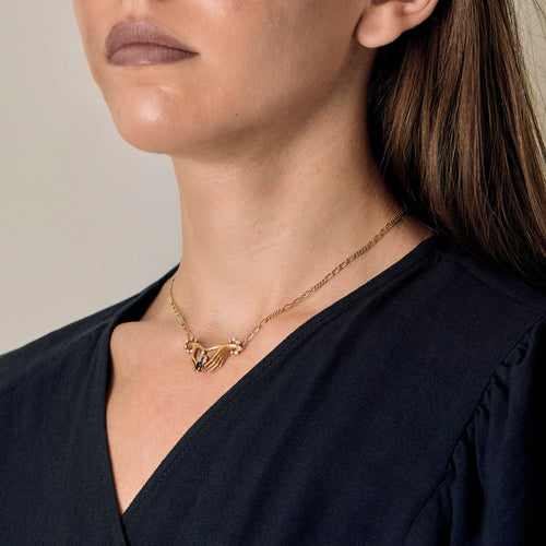 Collier CARRERA Y CARRERA - Collier or jaune, saphir et diamants 58 Facettes DV17924-1