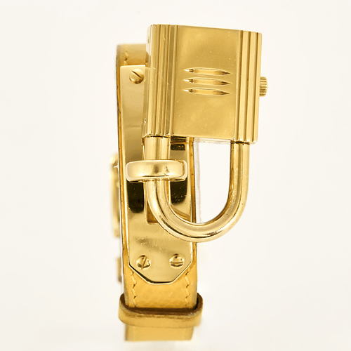 Montre HERMES - Kelly - Montre cadenas métal doré à mouvement quartz 58 Facettes DV17875-1