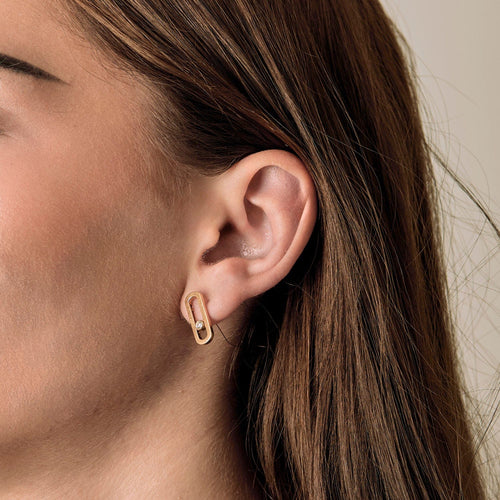 Boucles d'oreilles MESSIKA - MOVE UNO - Boucles d'oreilles en or jaune et diamants 58 Facettes DV15694-6