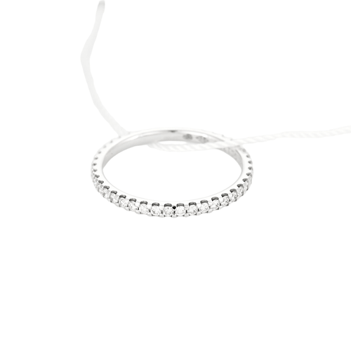 Bague 55 MAUBOUSSIN - Palace 1950 - Alliance américaine en or blanc et diamants 58 Facettes DV17866-1