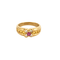 Bague 52 Bague en or jaune à motif de fleurs, saphir rose, jaunes et diamants 58 Facettes DV0542-4-52-1