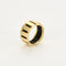 Bague 51 CHAUMET - Class One - Bague en or jaune et caoutchouc 58 Facettes DV18264-3-51-2