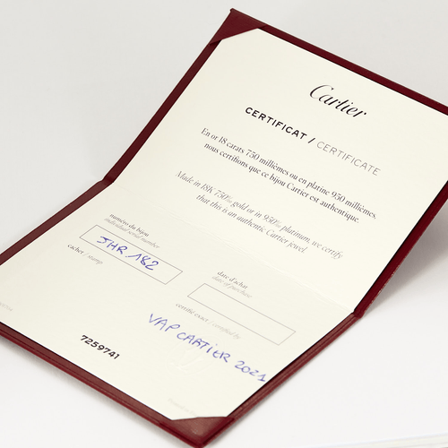 Bracelet CARTIER - Amulette - Bracelet jonc ouvert en or rose, onyx, nacre et diamants 58 Facettes DV18320-2