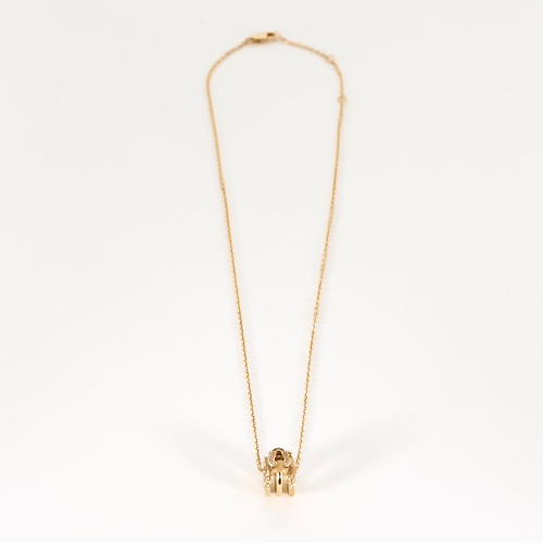 Collier FRED - FORCE 10 Rise - Collier en or rose et diamants 58 Facettes DV16427-2