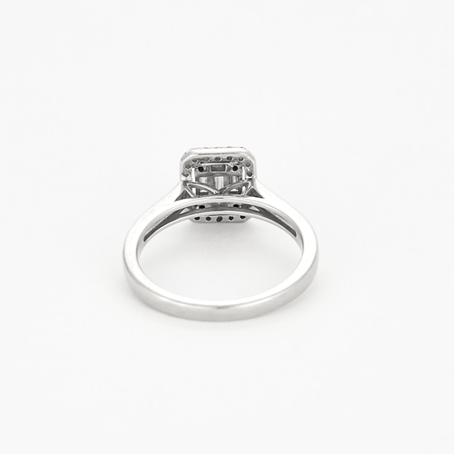 Bague 52 Bague solitaire en or blanc et diamants 58 Facettes DV18458-1-52-1