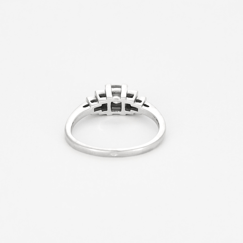 Bague 53 Mauboussin -Un Automne 1930 n°5 - Bague Solitaire en or blanc et diamants 58 Facettes DV18465-1-53-2