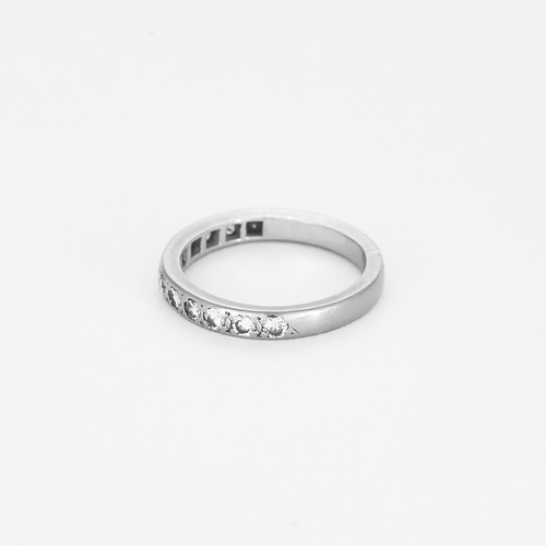 Bague 52,5 Alliance semi-pavé en or blanc et diamants 58 Facettes DV18242-1-525-6