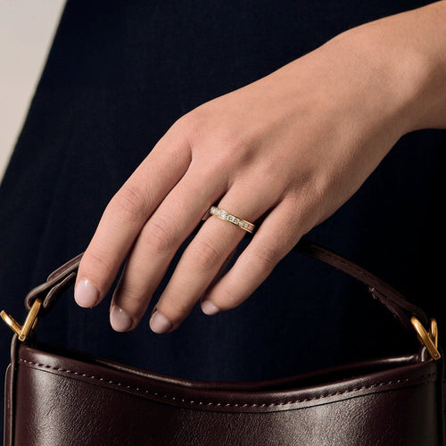 Bague 48 Alliance diamants 58 Facettes DV18615-1