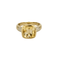 Bague 53,5 Bague en or jaune, citrine et diamants 58 Facettes DV18302-2-535-5