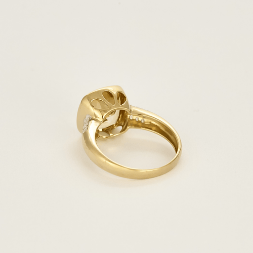 Bague 53,5 Bague en or jaune, citrine et diamants 58 Facettes DV18302-2-535-5