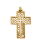 Pendentif Pendentif "Croix" en or jaune 58 Facettes DV11262-14