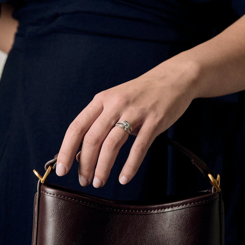 Bague 48 MAUBOUSSIN - Chance of Love n°5 - bague or blanc et diamants 58 Facettes DV0812-9-48-2