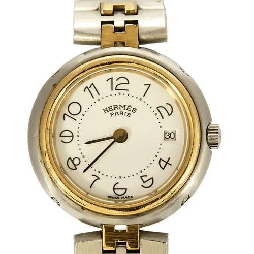 Montre HERMES - Clipper - Montre acier et plaqué or 58 Facettes DV0935-2