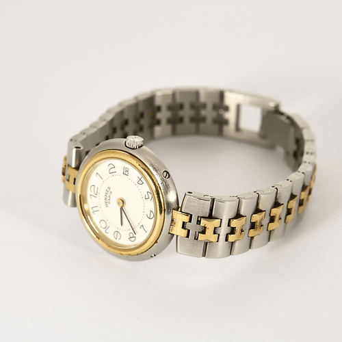 Montre HERMES - Clipper - Montre acier et plaqué or 58 Facettes DV0935-2