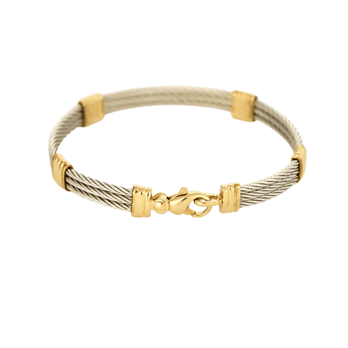 FRED - Force 10 - Bracelet or et acier. Vintage