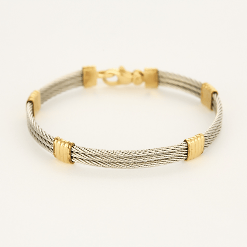 FRED - Force 10 - Bracelet or et acier. Vintage