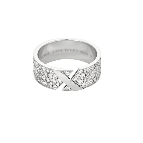 Bague 56 Chaumet - Lien Evidence - Bague en or gris et diamants 58 Facettes DV19123-1-56-3