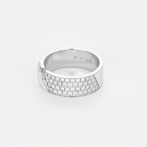 Bague 56 Chaumet - Lien Evidence - Bague en or gris et diamants 58 Facettes DV19123-1-56-3