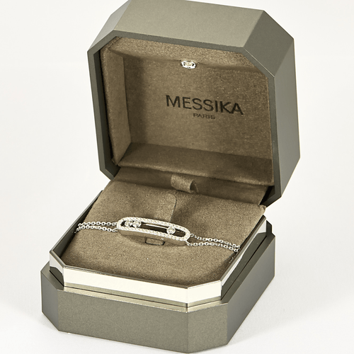 Bracelet MESSIKA - Move - Bracelet double chaîne en or gris et diamants 58 Facettes DV0572-2