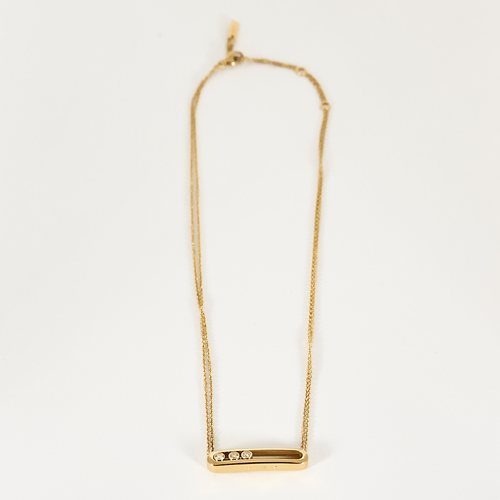 Collier MESSIKA - Move - Collier en or rose et diamants 58 Facettes DV11570-3