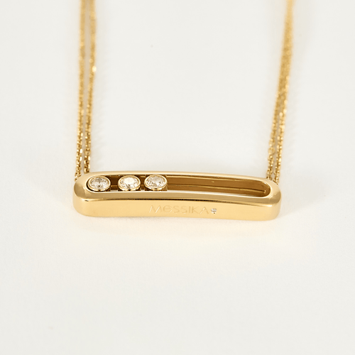 Collier MESSIKA - Move - Collier en or rose et diamants 58 Facettes DV11570-3