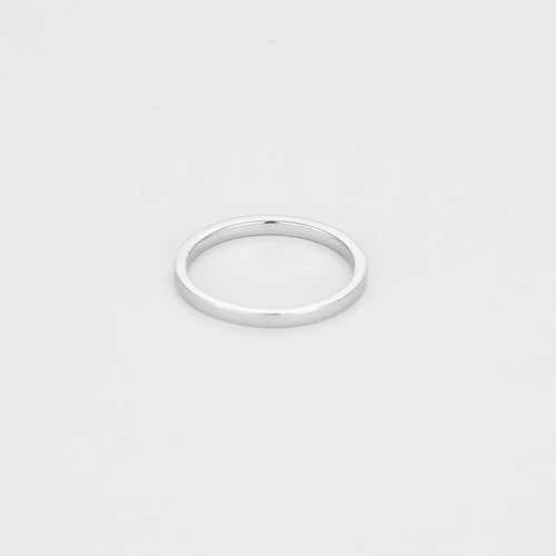 Bague 50 Demie Alliance en or gris et diamants 58 Facettes DDV18995-2