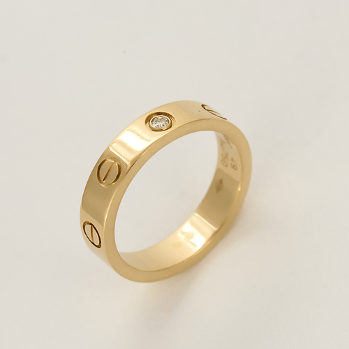 Bague 49 CARTIER - Love - Petit modèle 1 diamant - Bague en or jaune et diamant 58 Facettes DV15875-2-49-2