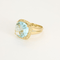 Bague 52 Bague or jaune, topaze et diamants 58 Facettes DV17804-1