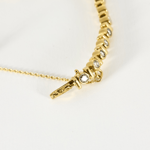 Bracelet Bracelet en or jaune et diamants 58 Facettes DV19349-3