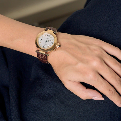 Montre CARTIER - Pasha - Montre en or jaune à boitier rond à mouvement automatique 58 Facettes DV0118-2