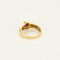 Bague 53 Bague jonc en or jaune et rubis 58 Facettes DV5673-9-53-2