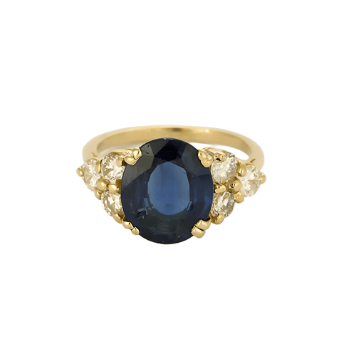 Bague 51.5 Bague or jaune saphir et diamants 58 Facettes DV0212-3