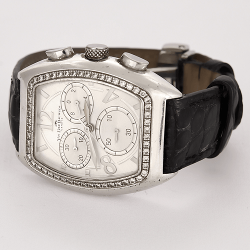 VAN DER BAUWEDE - Magnum XS Chrono calibre 65 - Montre en acier et diamants à mouvement quartz