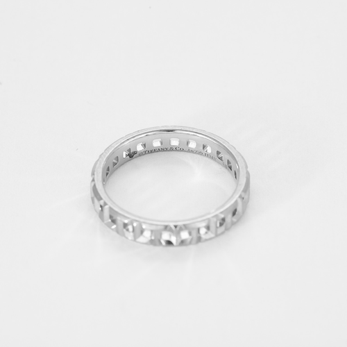 Bague 52 TIFFANY - True Etroite - Bague en or gris 58 Facettes DV19650-1